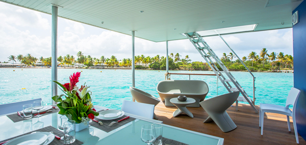 Aqua Lodge sur le lagon de St François