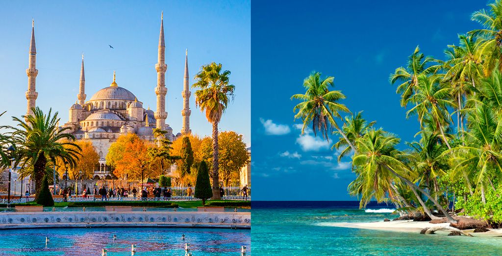 Combinado ciudad con playa en Maldivas