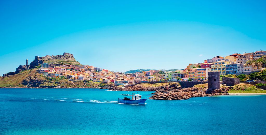 Baia delle Mimose 4* en barco con su coche