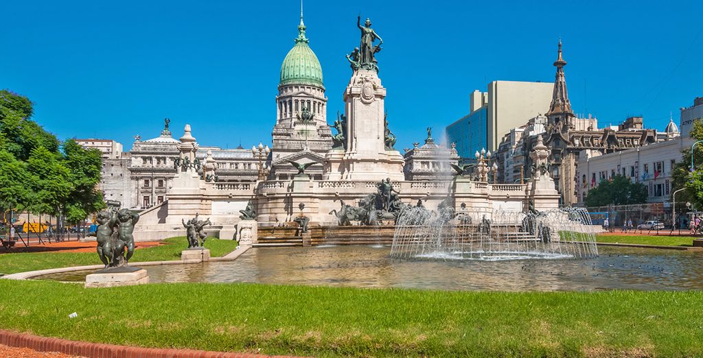 Fotografia del Palazzo dei Congressi Nazionali in Argentina, Buenos Aires