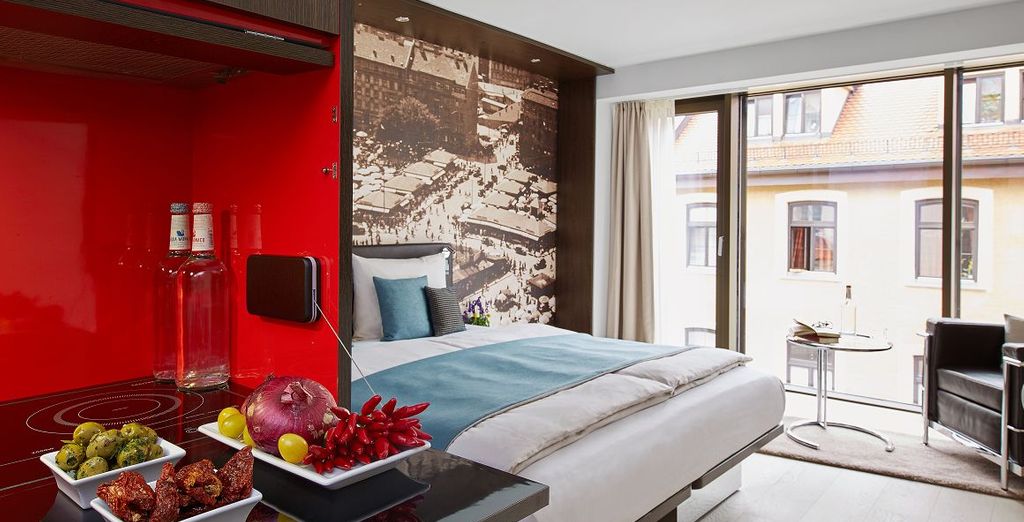Hotel di lusso con tutti i comfort e camere doppie nel cuore della città di Monaco in Germania