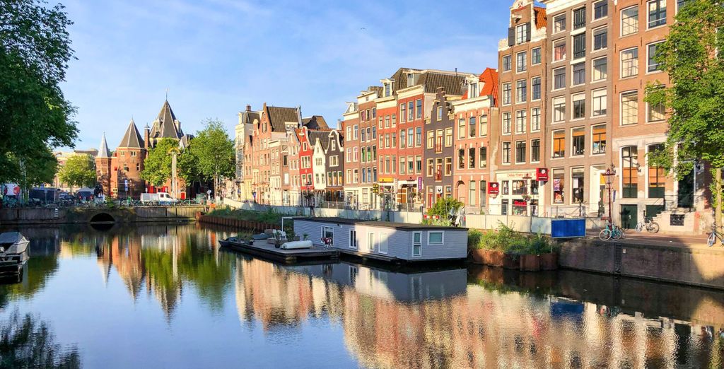 Cyclists on Amsterdam street