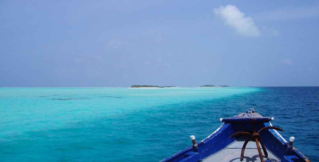 Exploring the ocean in Maldives