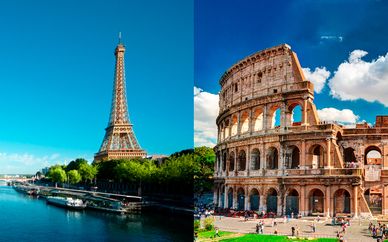 Combinado Paris Mercure 17 4* y Morgana Rome 4*