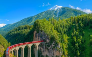 Panoramazugfahrt mit dem Glacier Express