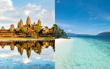 Tour privato: Templi di Angkor e soggiorno insulare nel Golfo di Thailandia