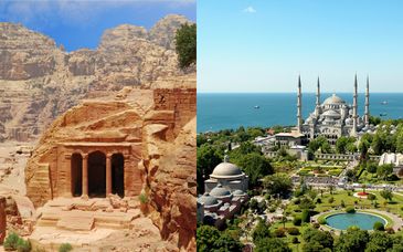 Tour della Giordania in libertà con possibile estensione a Istanbul