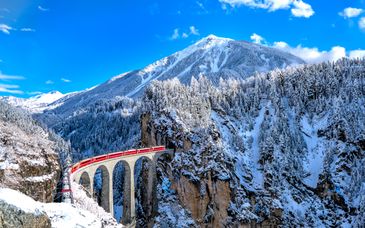 2-5 night tour: Alpine charm aboard a panoramic train