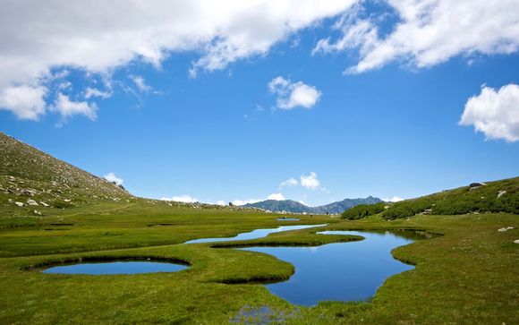 Écrin de verdure au pied des montagnes