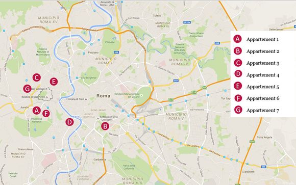 Découvrez la situation géographique des 7 appartements