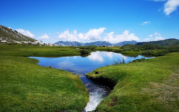 Écrin de verdure au pied des montagnes