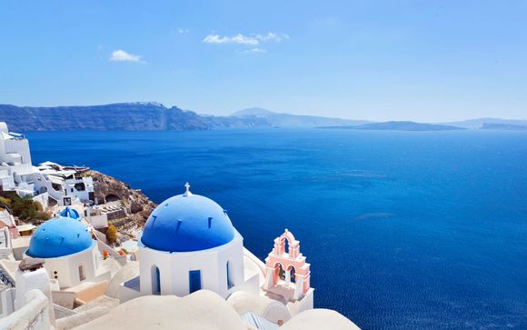 Visita di Santorini in autobus tradizionale