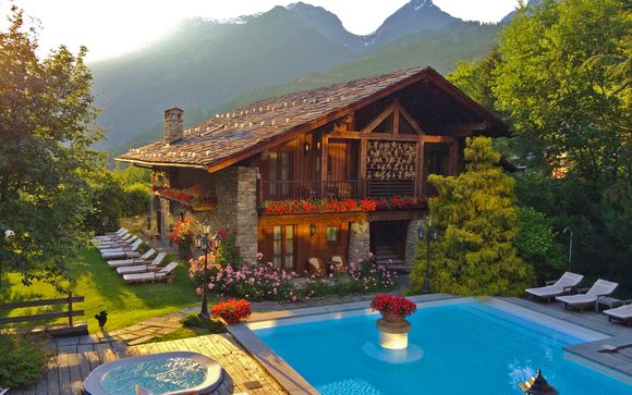Lo charme del Monte Bianco in 5* con spa e mezza pensione