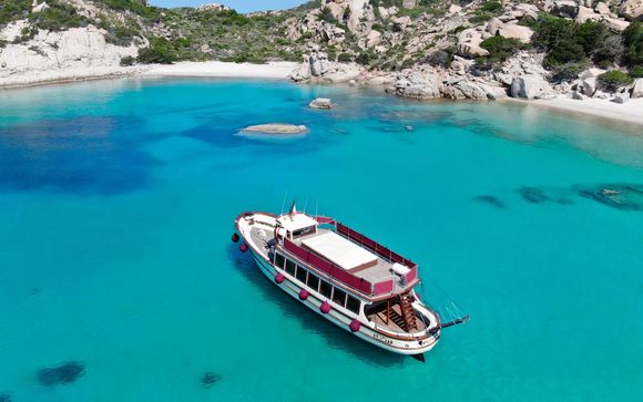 Maddalena-archipel en Caprera per motorboot