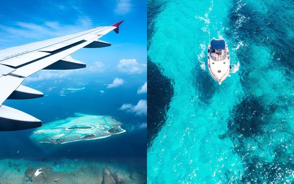 Included: a domestic flight & speedboat journey