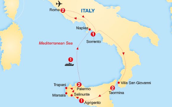 Rome Sorrento Sicily Discovery Sorrento Up to 70 Voyage