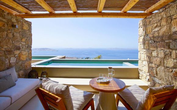 Paradiso di lusso sulle coste dell'Egeo in Suite vista mare